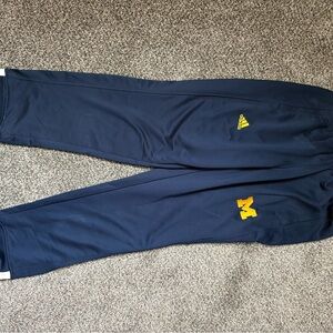 Adidas  Men’s Navy Blue Track Pants University of Michigan